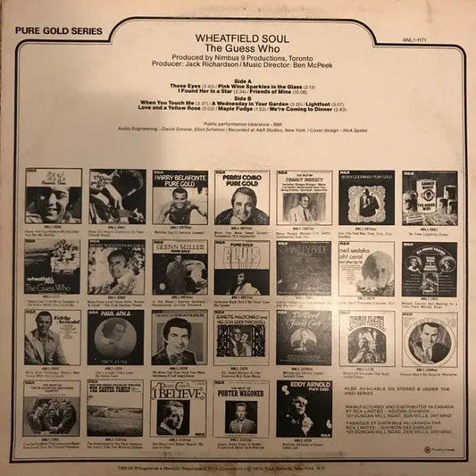The Guess Who – Wheatfield Soul - Early Pressing