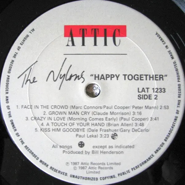 The Nylons – Happy Together - 1987
