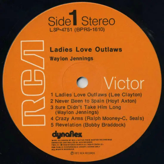 Waylon Jennings – Ladies Love Outlaws - 1972 SEALED!