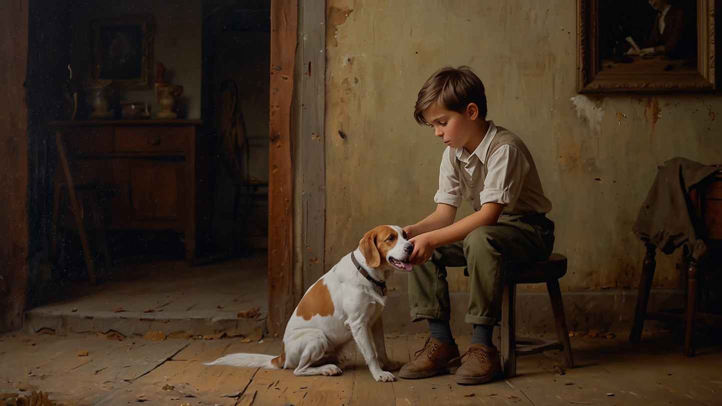 A Boy and His Dog: Romantic Era Inspired Digital Downloads - 10 Images - Jack Righteous