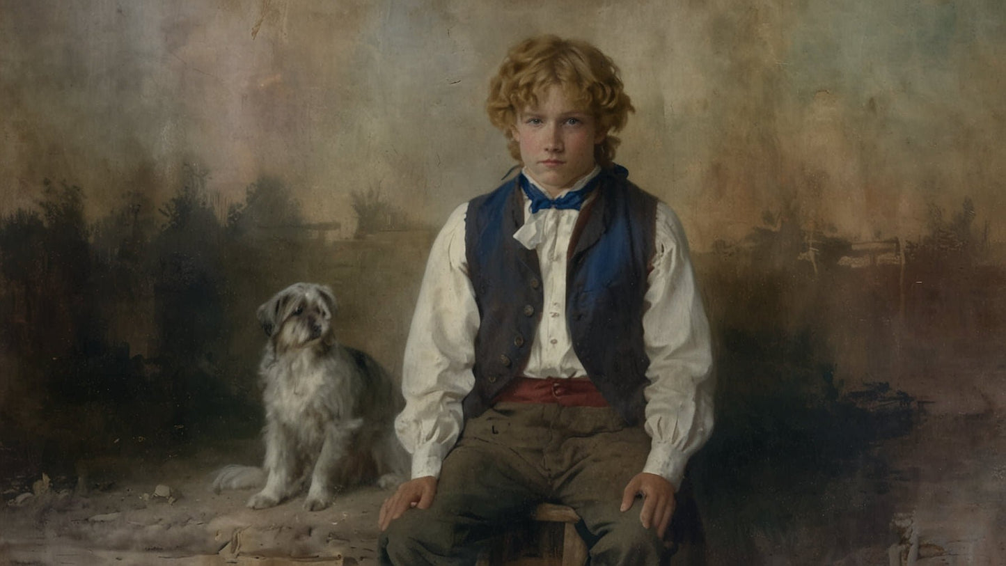 A Boy and His Dog: Romantic Era Inspired Digital Downloads - 10 Images - Jack Righteous