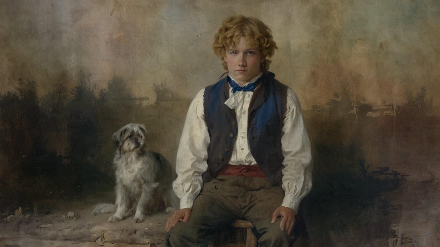 A Boy and His Dog: Romantic Era Inspired Digital Downloads - 10 Images - Jack Righteous