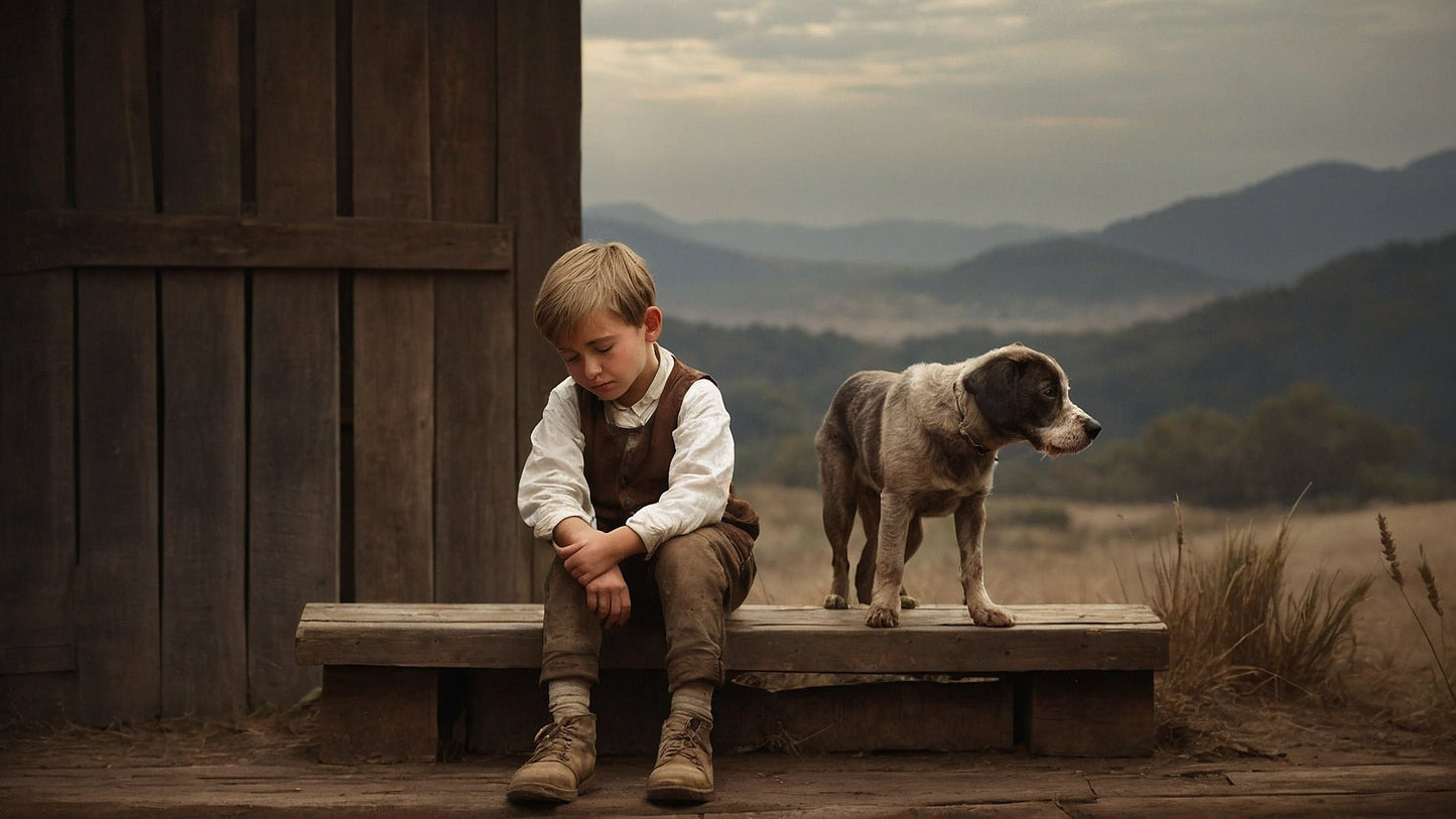 A Boy and His Dog: Romantic Era Inspired Digital Downloads - 10 Images - Jack Righteous