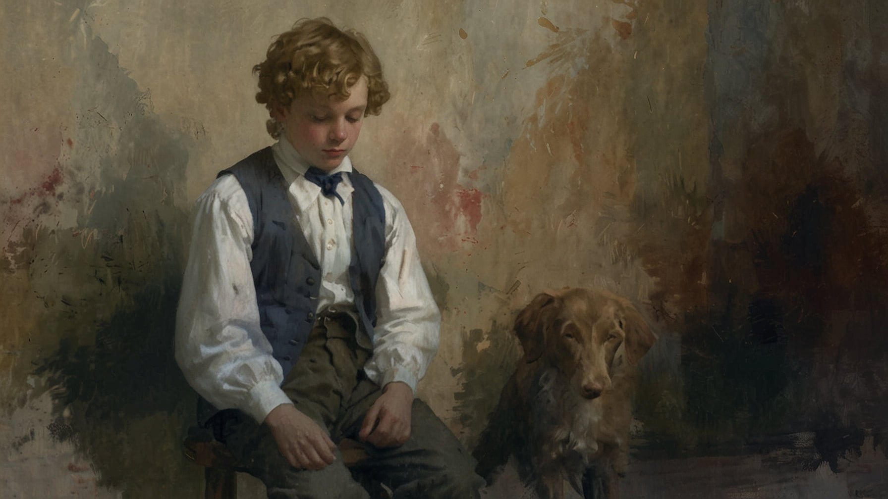 A Boy and His Dog: Romantic Era Inspired Digital Downloads - 10 Images - Jack Righteous