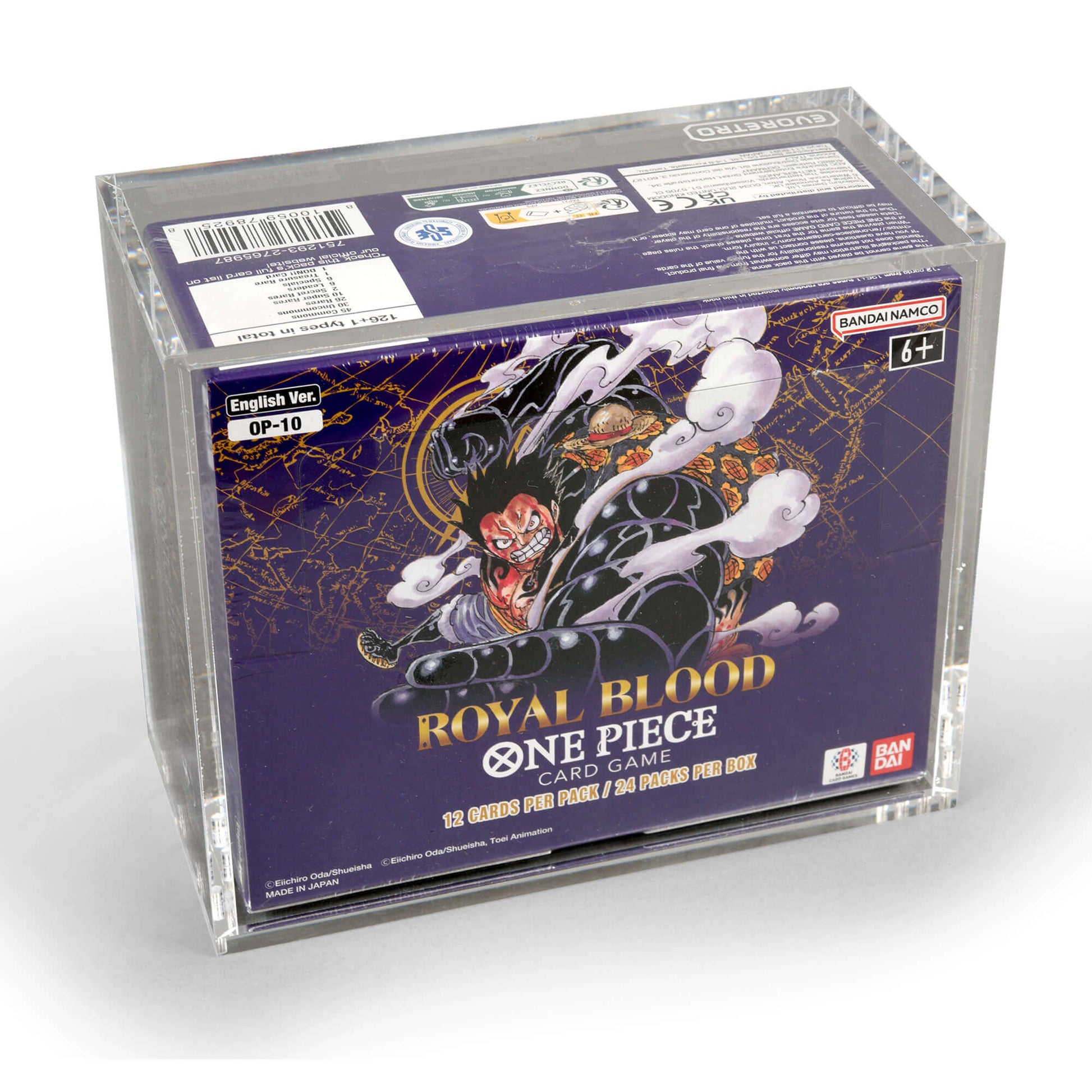 Acrylic Case Display for Bandai One Piece OPP 4 - 6 TCG Booster Box English Pack of 1 - Jack Righteous
