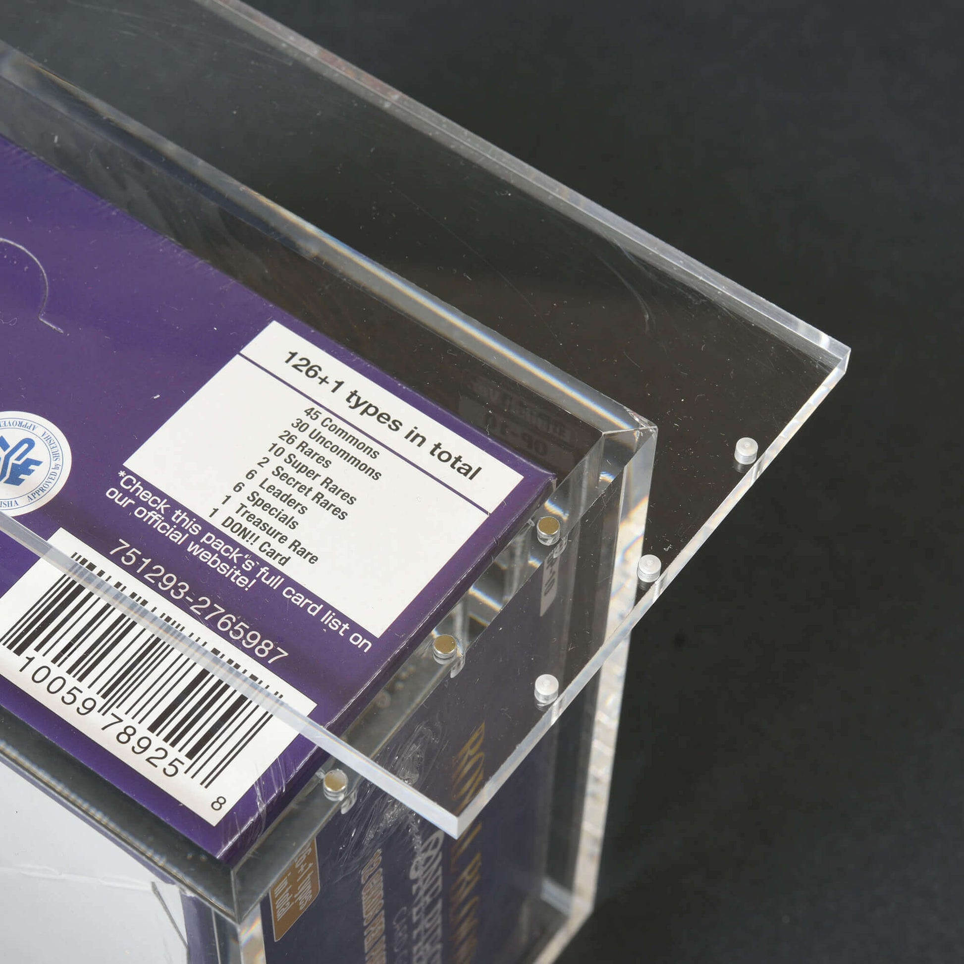 Acrylic Case Display for Bandai One Piece OPP 4 - 6 TCG Booster Box English Pack of 1 - Jack Righteous