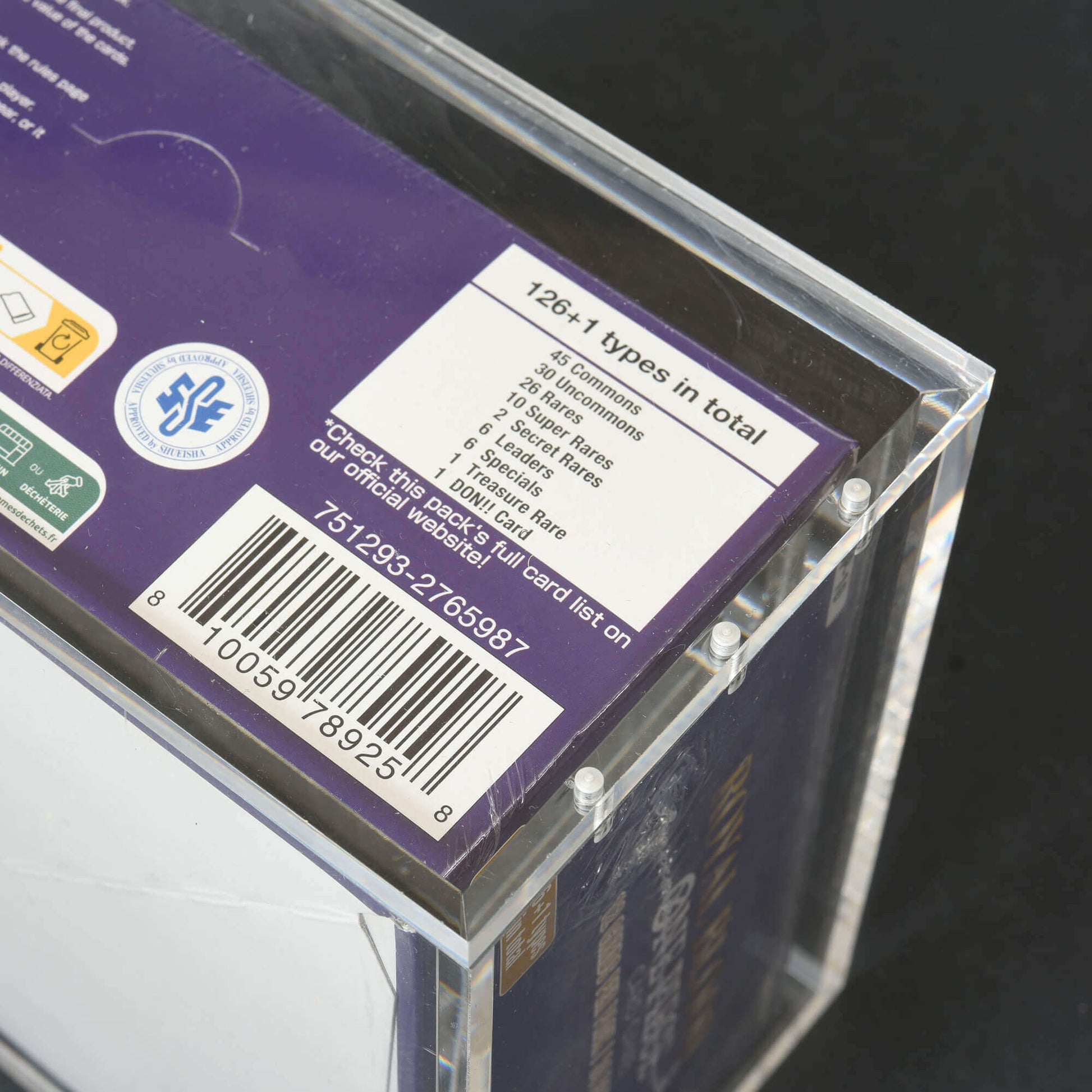 Acrylic Case Display for Bandai One Piece OPP 4 - 6 TCG Booster Box English Pack of 1 - Jack Righteous