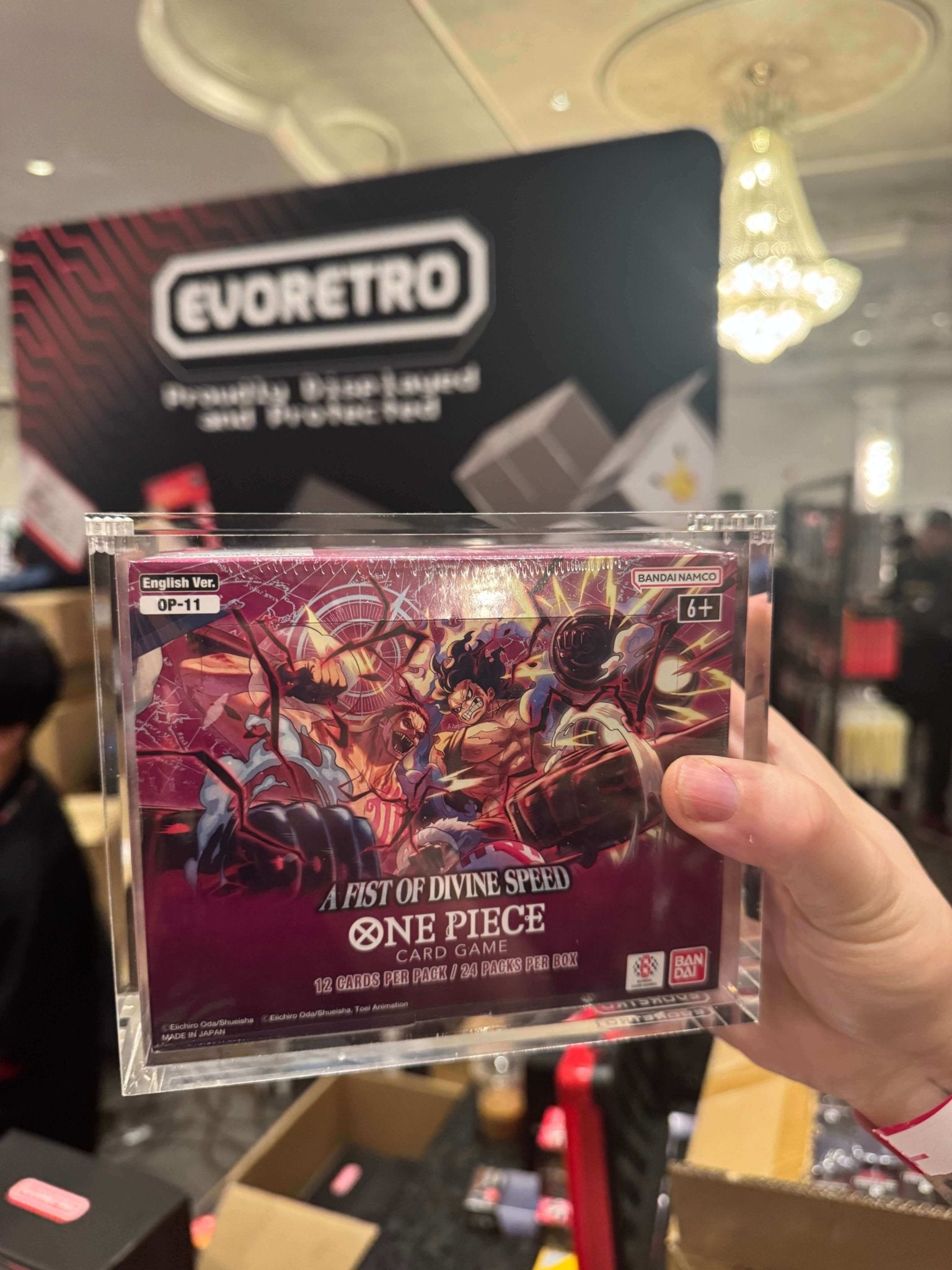 Acrylic Case Display for Bandai One Piece OPP 4 - 6 TCG Booster Box English Pack of 1 - Jack Righteous