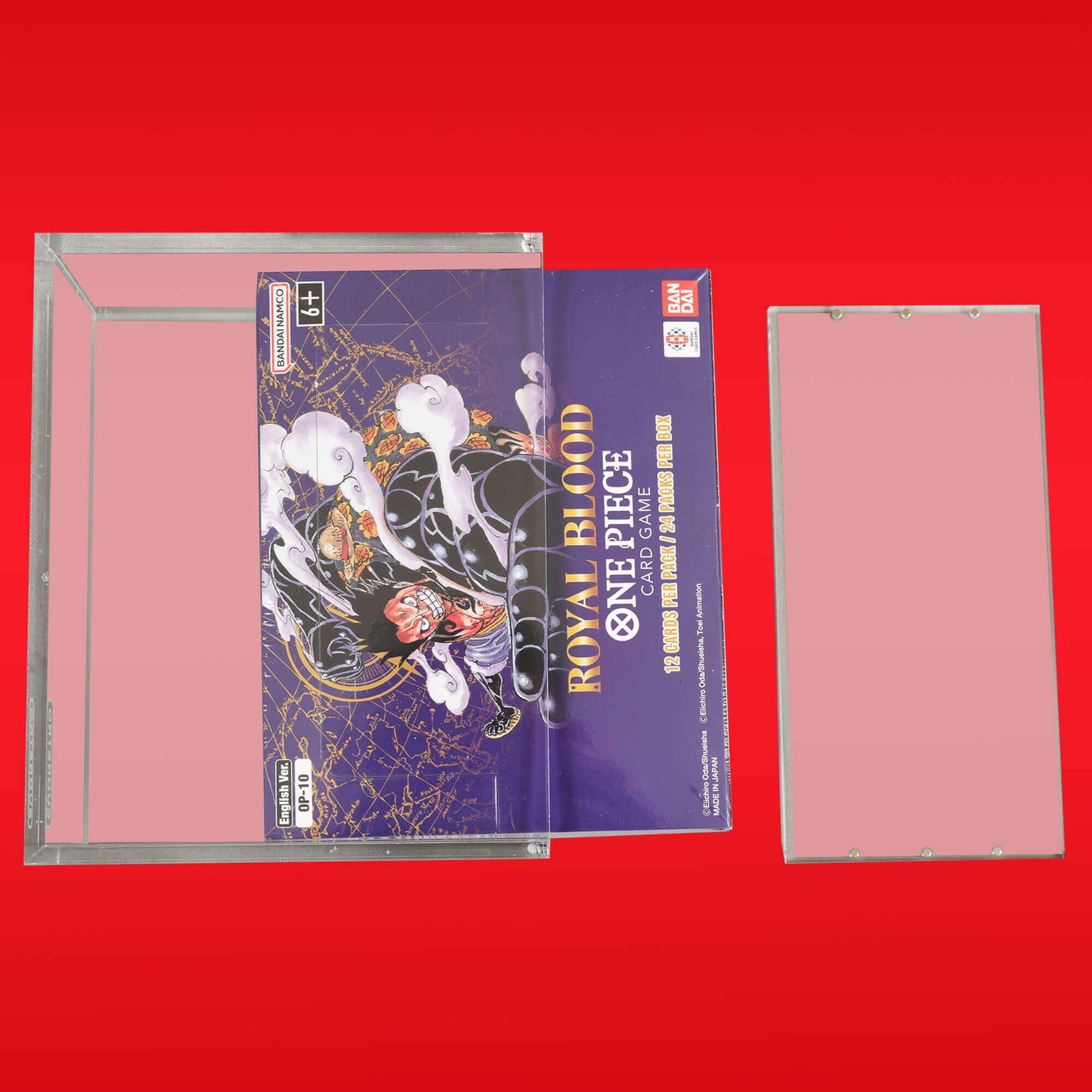 Acrylic Case Display for Bandai One Piece OPP 4 - 6 TCG Booster Box English Pack of 1 - Jack Righteous