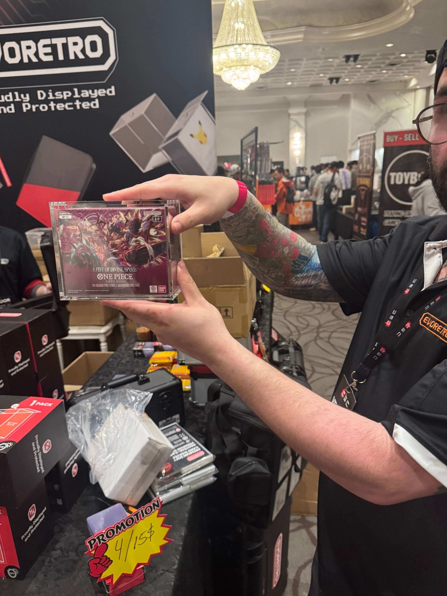 Acrylic Case Display for Bandai One Piece OPP 4 - 6 TCG Booster Box English Pack of 1 - Jack Righteous