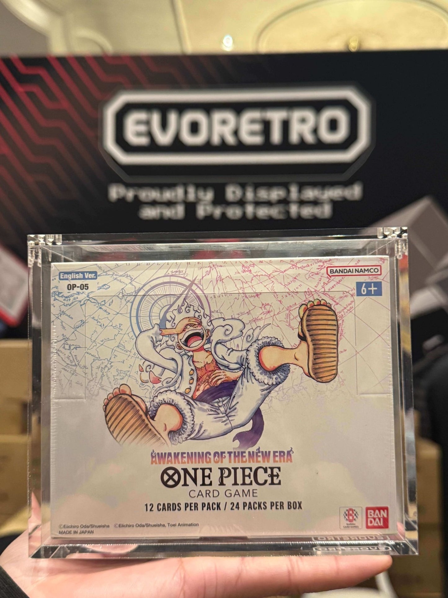 Acrylic Case Display for Bandai One Piece OPP 4 - 6 TCG Booster Box English Pack of 1 - Jack Righteous