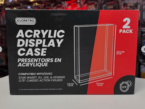 Acrylic Display Case for Star Wars & GI - Joe Carded 3.75" Action Figure Pack of 2 - Jack Righteous