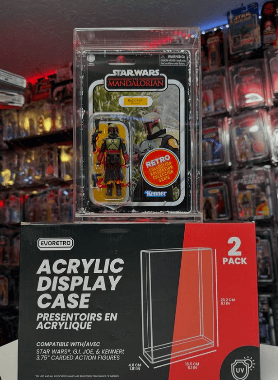 Acrylic Display Case for Star Wars & GI - Joe Carded 3.75" Action Figure Pack of 2 - Jack Righteous