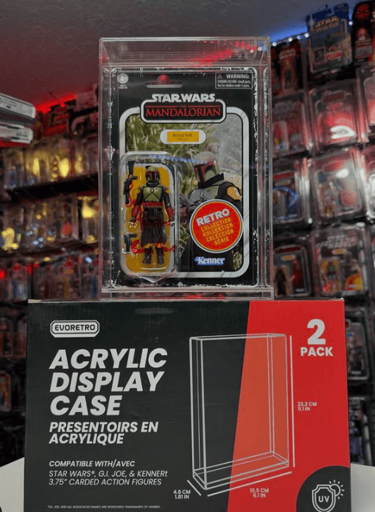Acrylic Display Case for Star Wars & GI - Joe Carded 3.75" Action Figure Pack of 2 - Jack Righteous