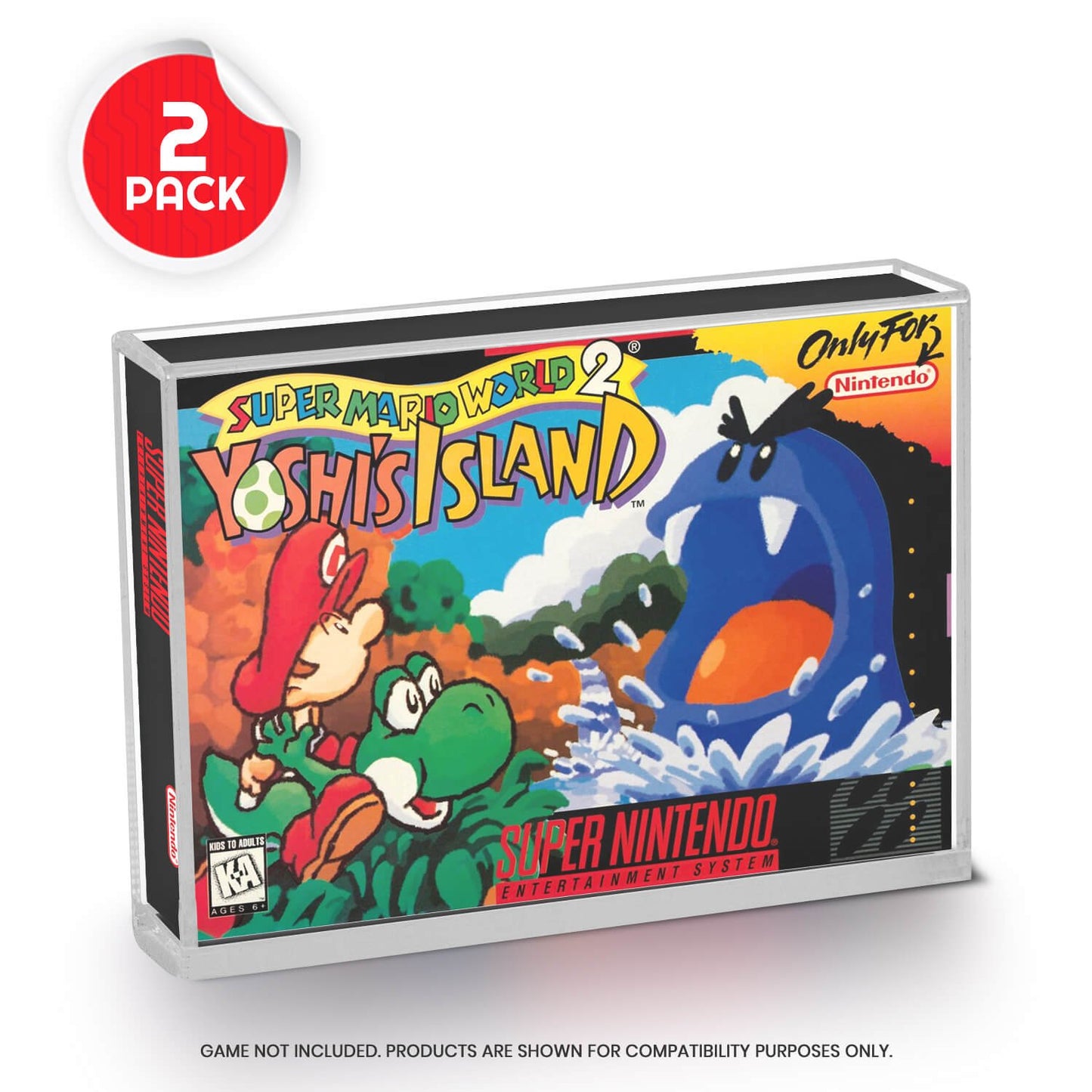 Acrylic Display Protector for SNES Games and N64 Game Box - Pack of 2 - Jack Righteous
