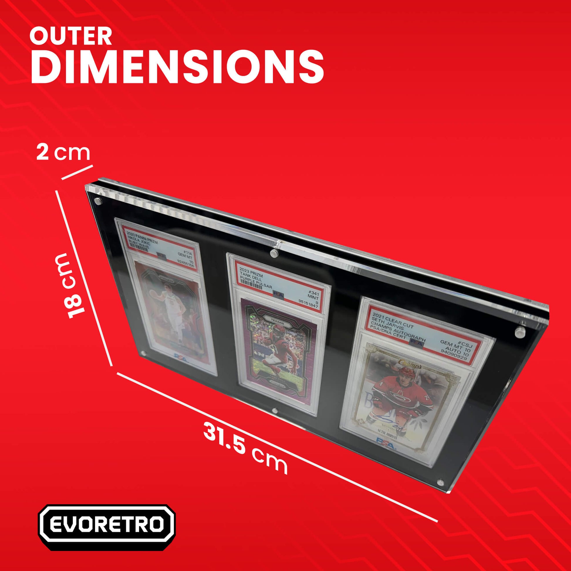 Acrylic Frame for PSA - 3 Slots - Jack Righteous