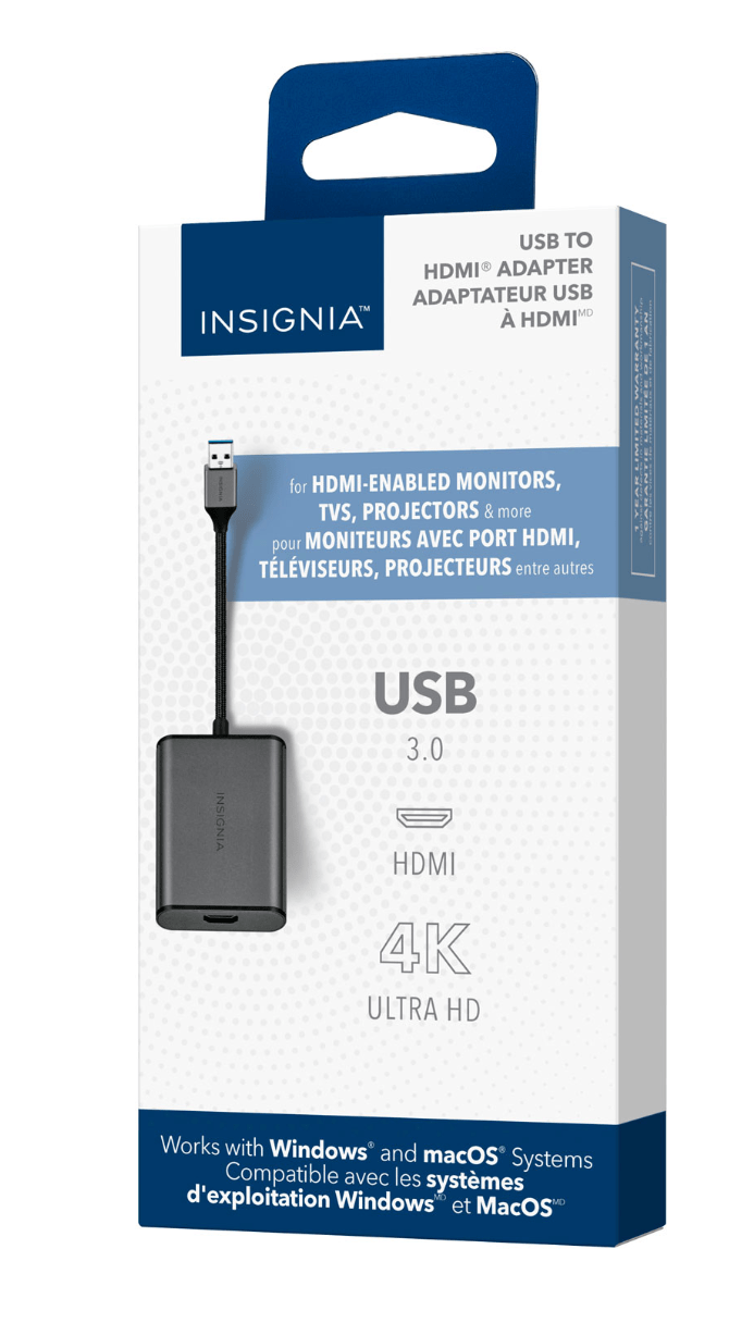 Adaptateur USB 3.0 à HDMI d'Insignia - Noir - Jack Righteous