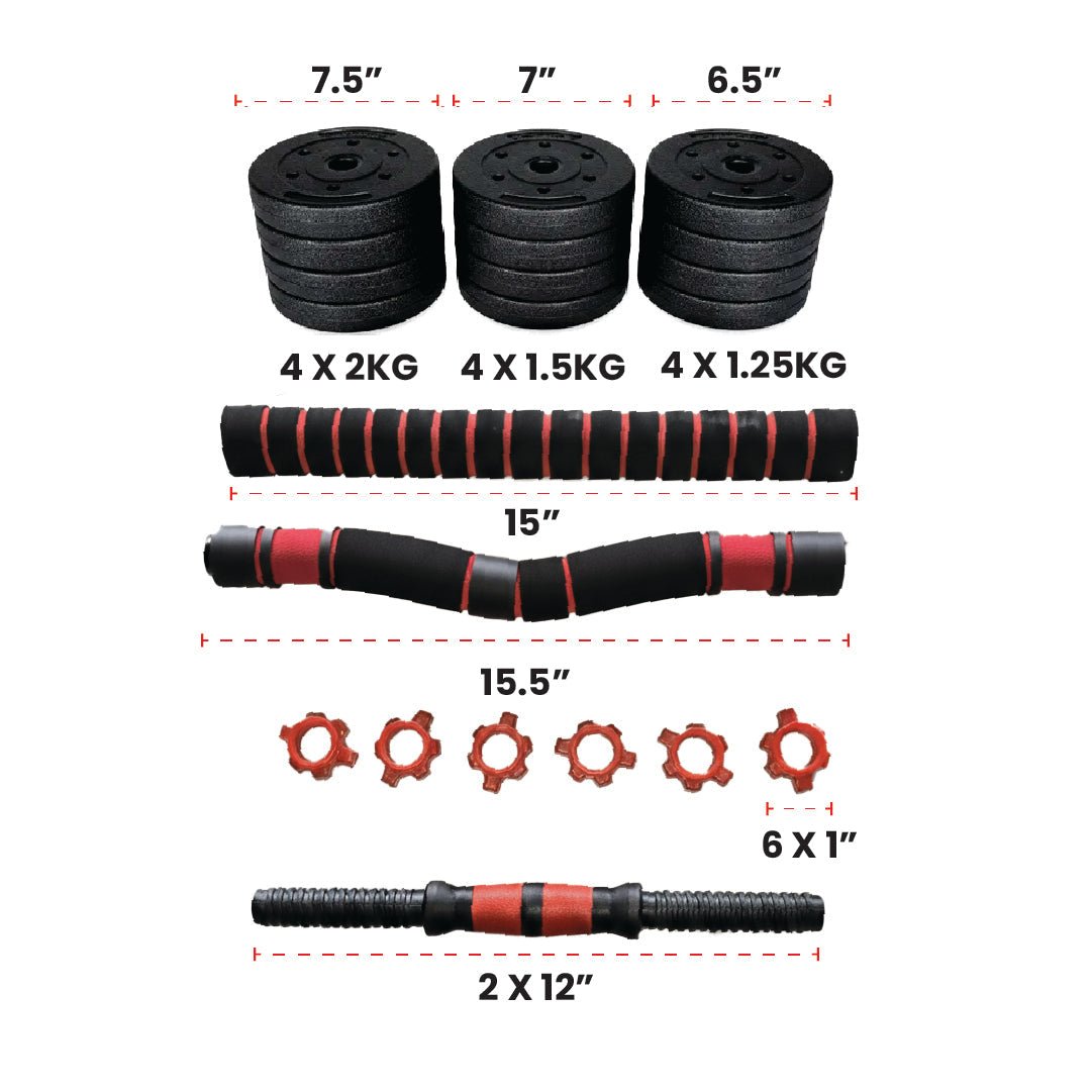 Adjustable Dumbbell Set (Barbell and Dumbbells) - Jack Righteous