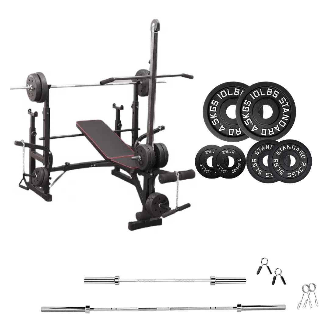 Adjustable Workout Bench with Weight Sets - Jack Righteous