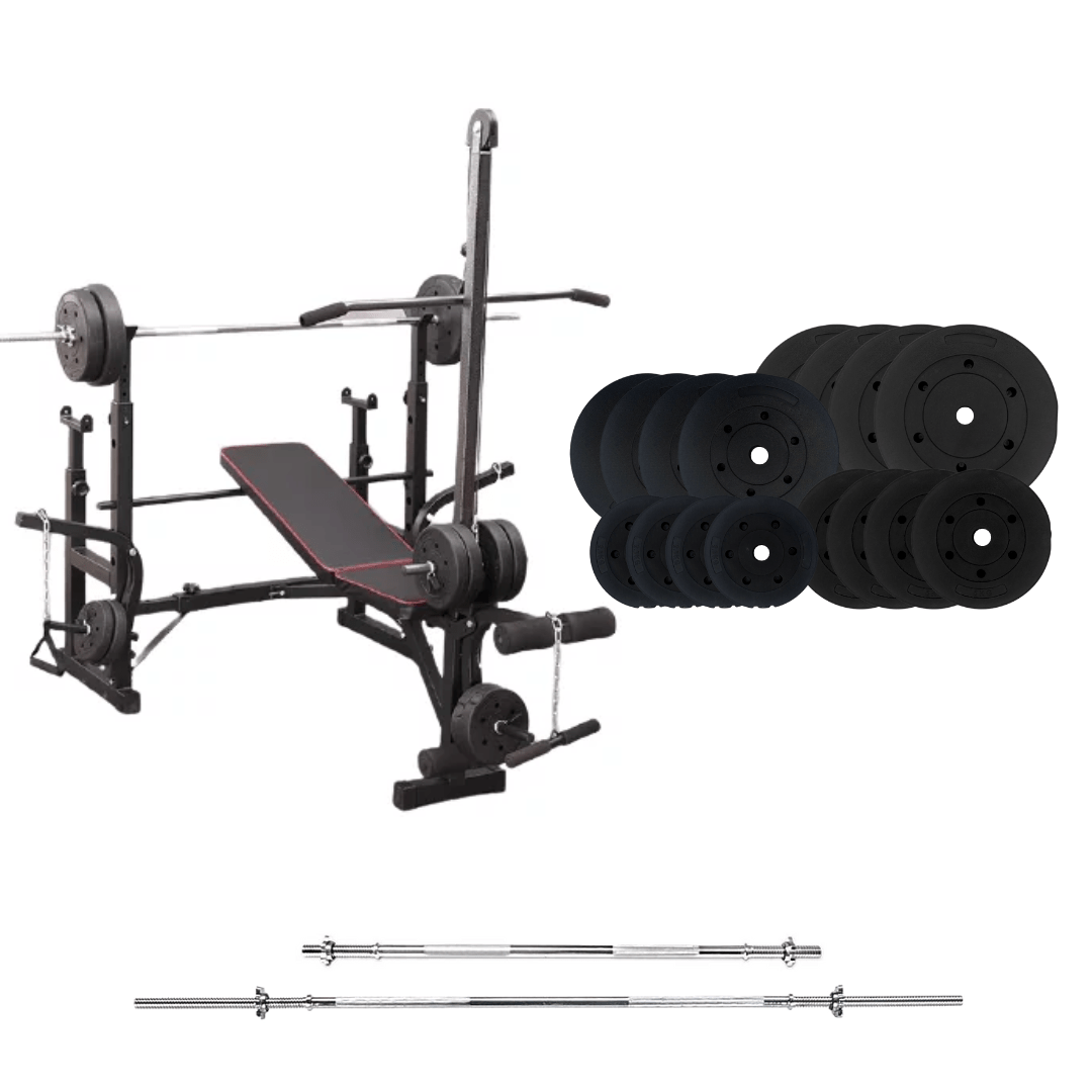 Adjustable Workout Bench with Weight Sets - Jack Righteous