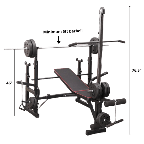 Adjustable Workout Bench with Weight Sets - Jack Righteous