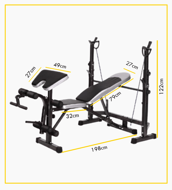 Adjustable Workout Bench with Weight Sets - Jack Righteous