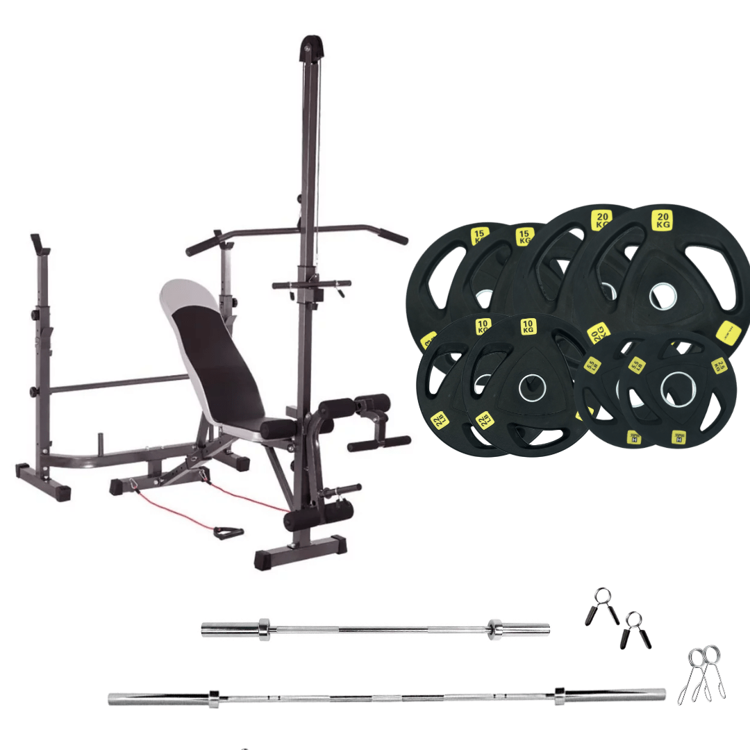 Adjustable Workout Bench with Weight Sets - Jack Righteous
