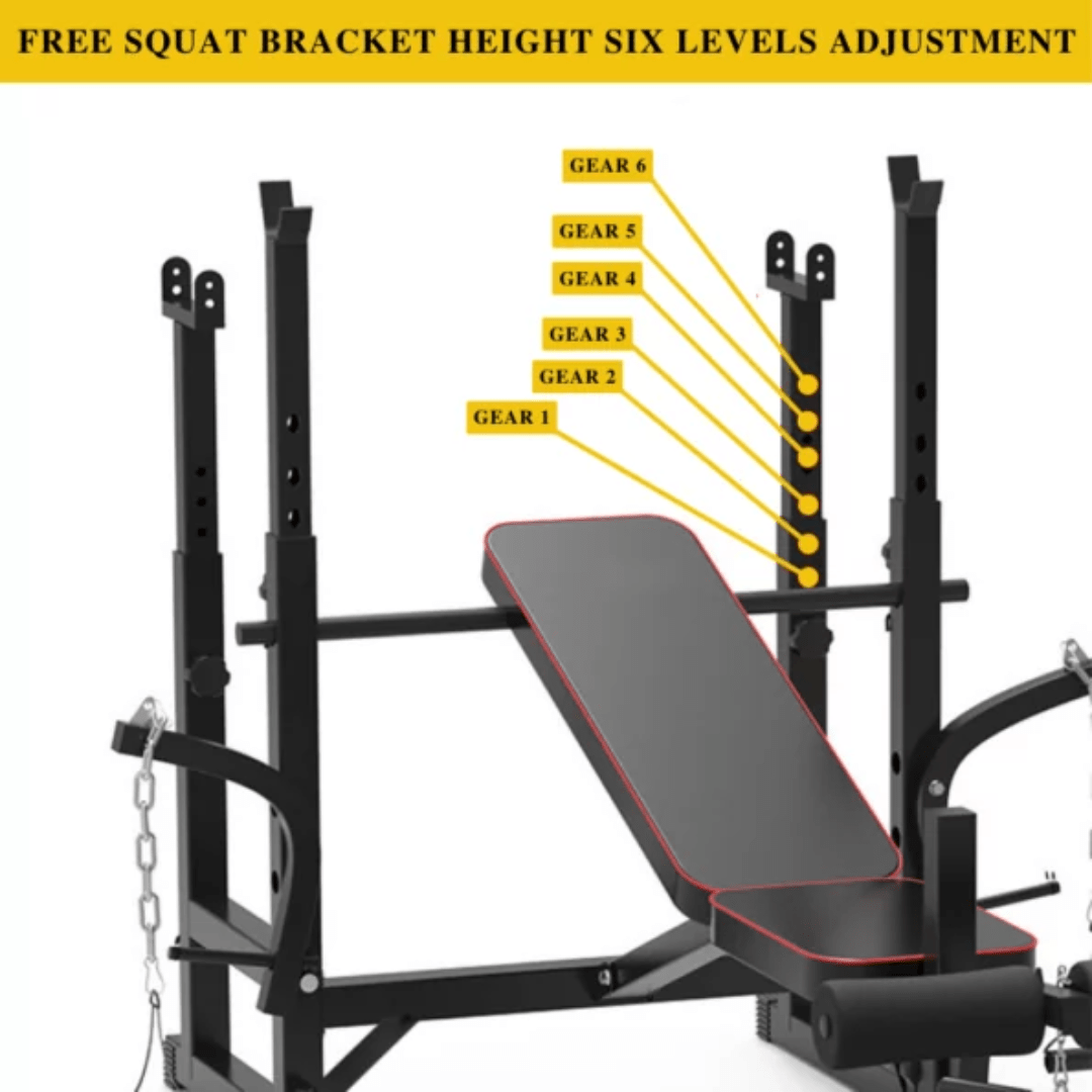 Adjustable Workout Bench with Weight Sets - Jack Righteous