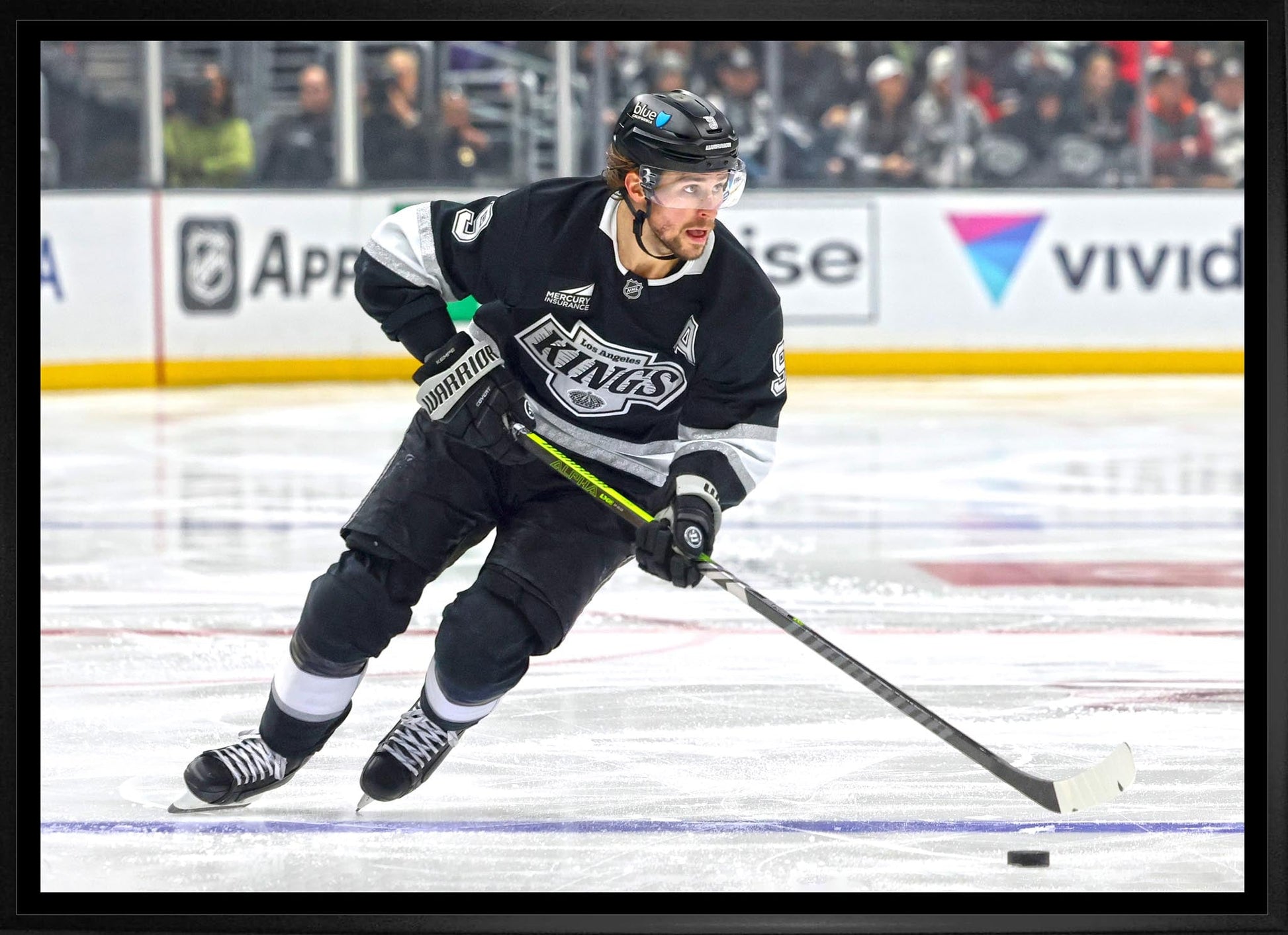 Adrian Kempe 20x29 Framed Canvas Los Angeles Kings - Jack Righteous