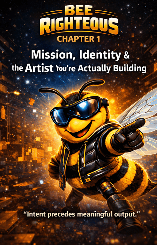 Bee Righteous guide chapter on building an AI creator brand and content presence on TikTok