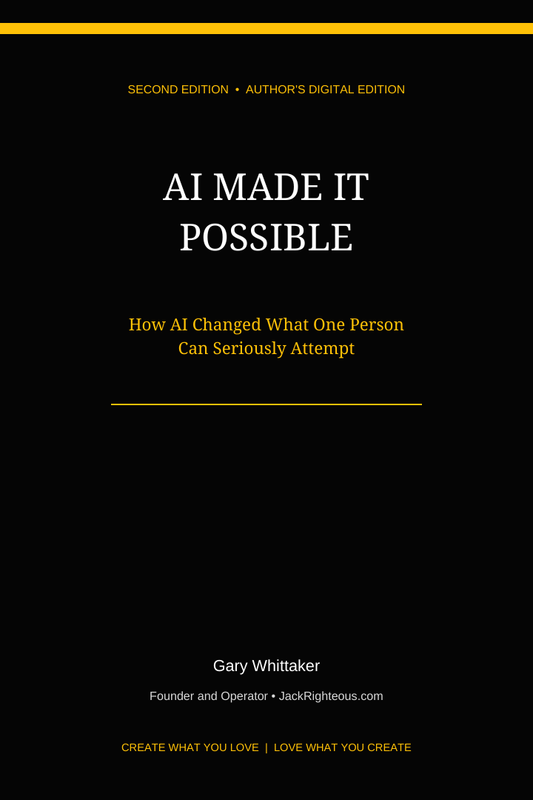 AI Made It Possible Second Edition Author's Digital Edition cover by Gary Whittaker