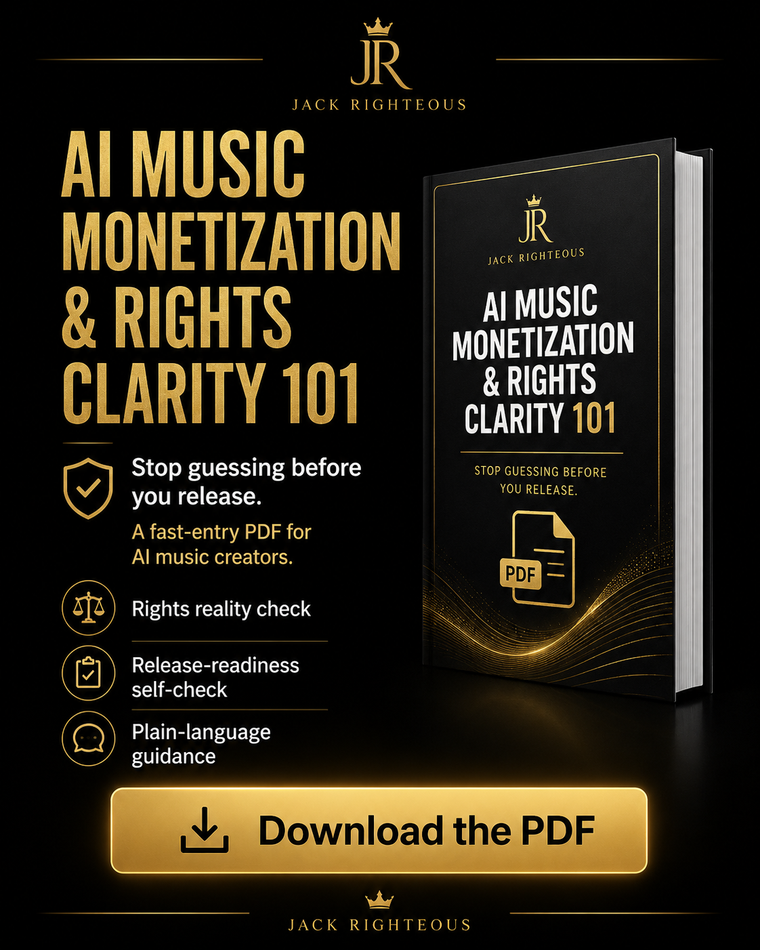 AI Music Monetization and Rights Clarity 101 guide for understanding commercial use, evidence and creator risk