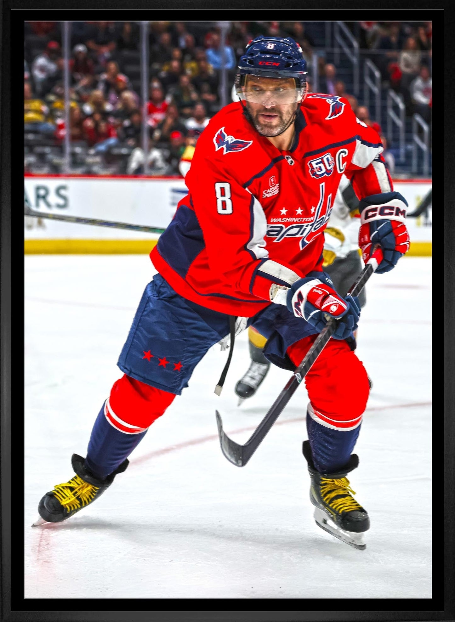 Alexander Ovechkin 20x29 Framed Canvas Washington Capitals - Jack Righteous