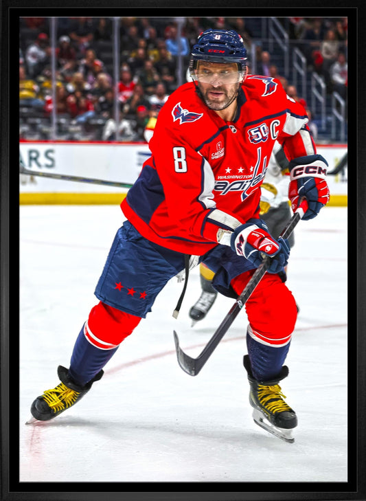 Alexander Ovechkin 20x29 Framed Canvas Washington Capitals - Jack Righteous
