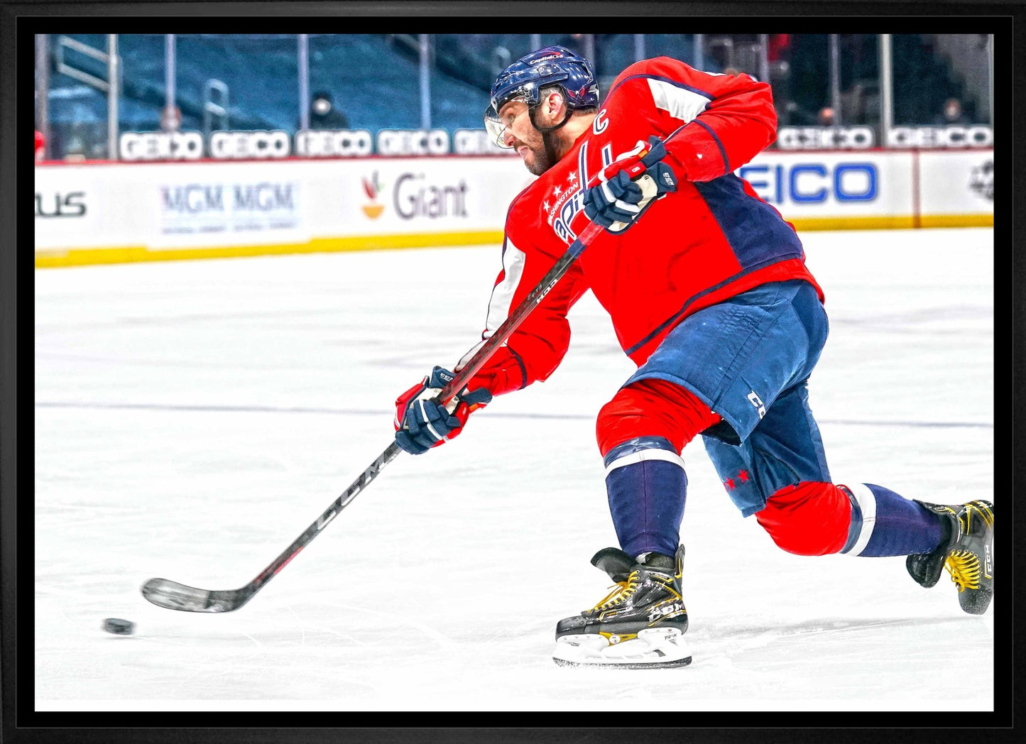 Alexander Ovechkin Washington Capitals Framed 20x29 Shooting Canvas - Jack Righteous