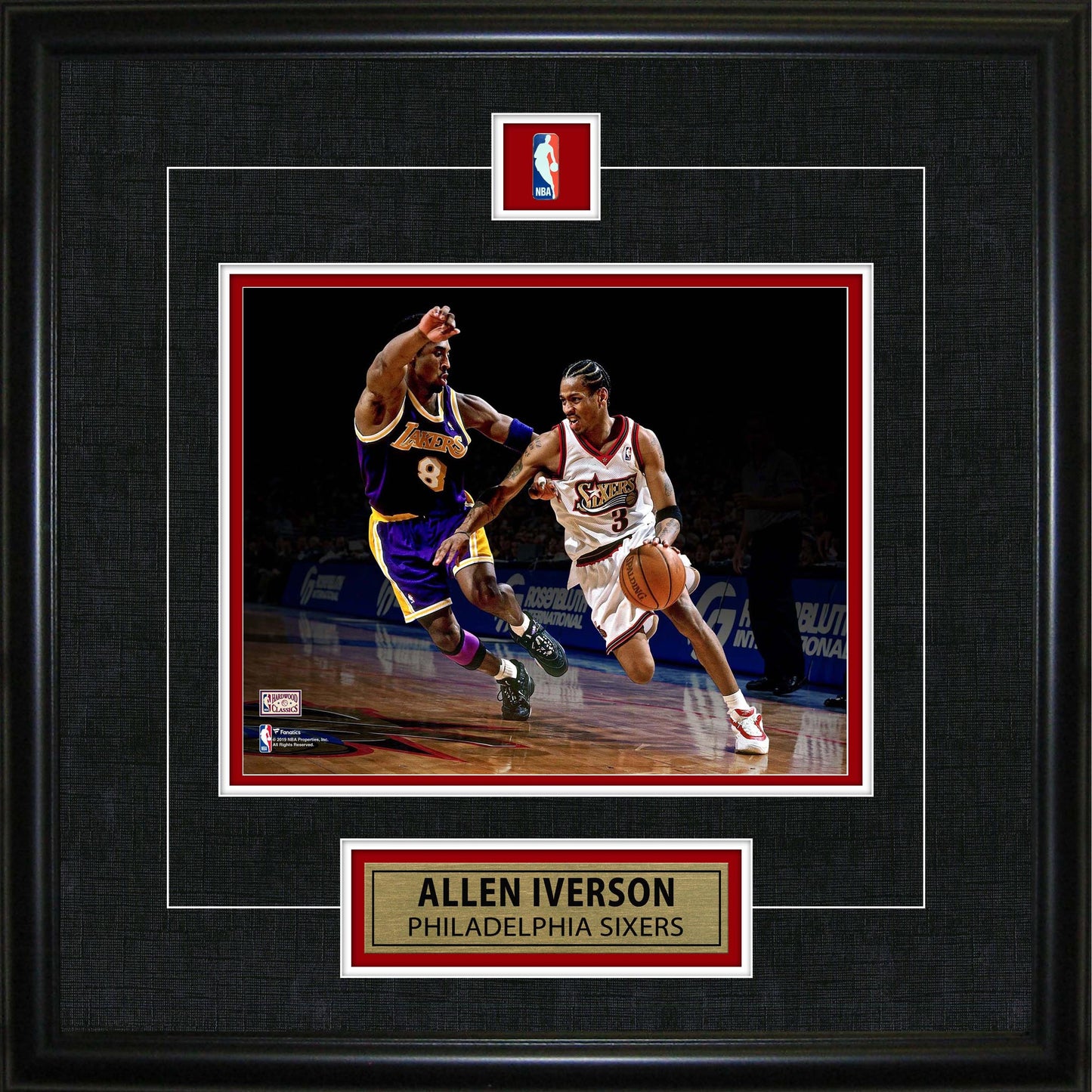 Allen Iverson Framed Pin & Plate Sixers - Jack Righteous