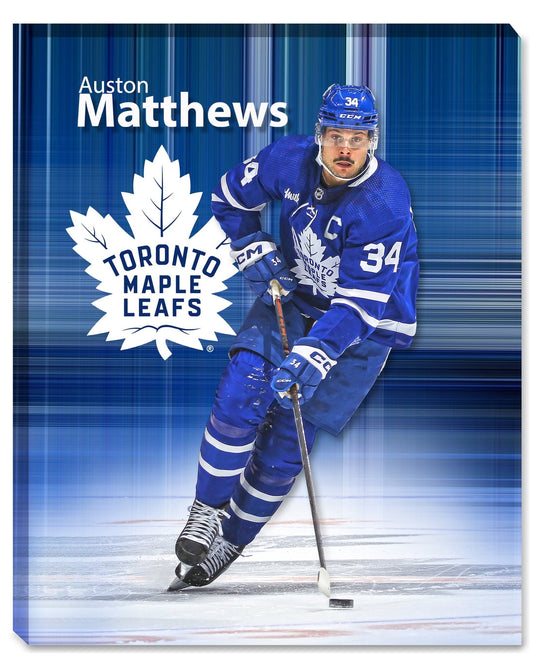 Auston Matthews 16x20 Canvas Maple Leafs - Jack Righteous