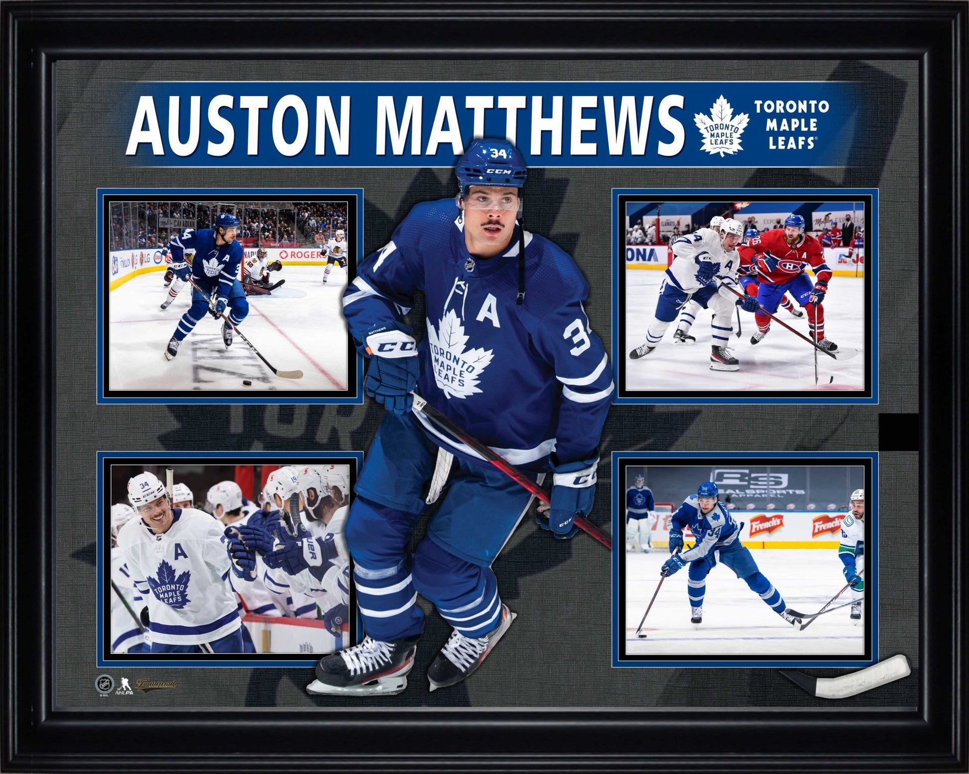 Auston Matthews Framed 4 Photo Collage - Jack Righteous