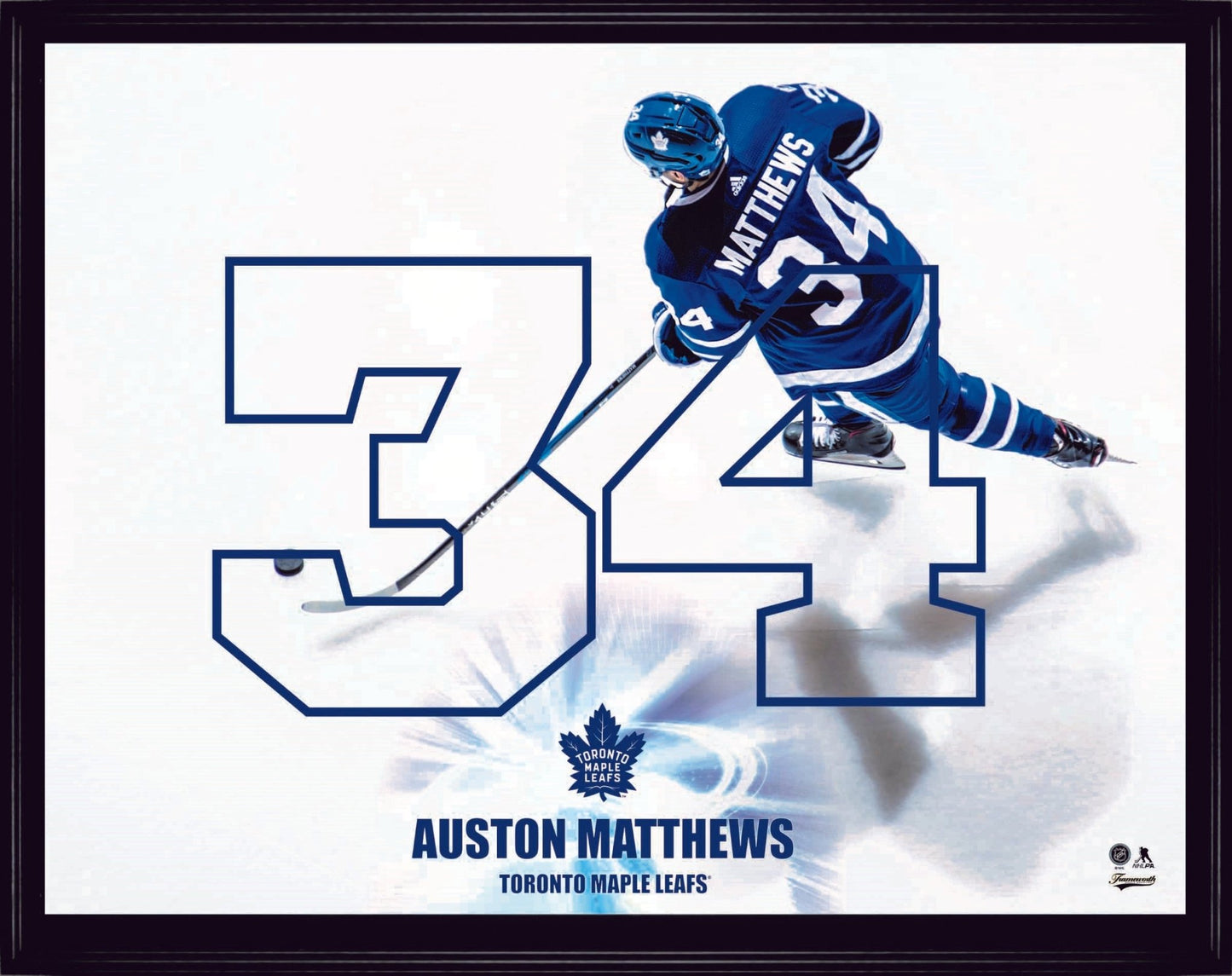 Auston Matthews Framed Numbers Collage - Jack Righteous