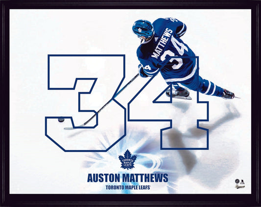Auston Matthews Framed Numbers Collage - Jack Righteous