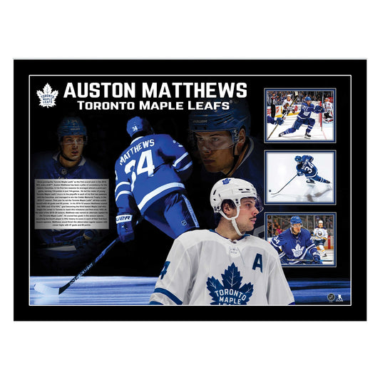 Auston Matthews Toronto Maple Leafs Framed Collage with PhotoGlass - Jack Righteous