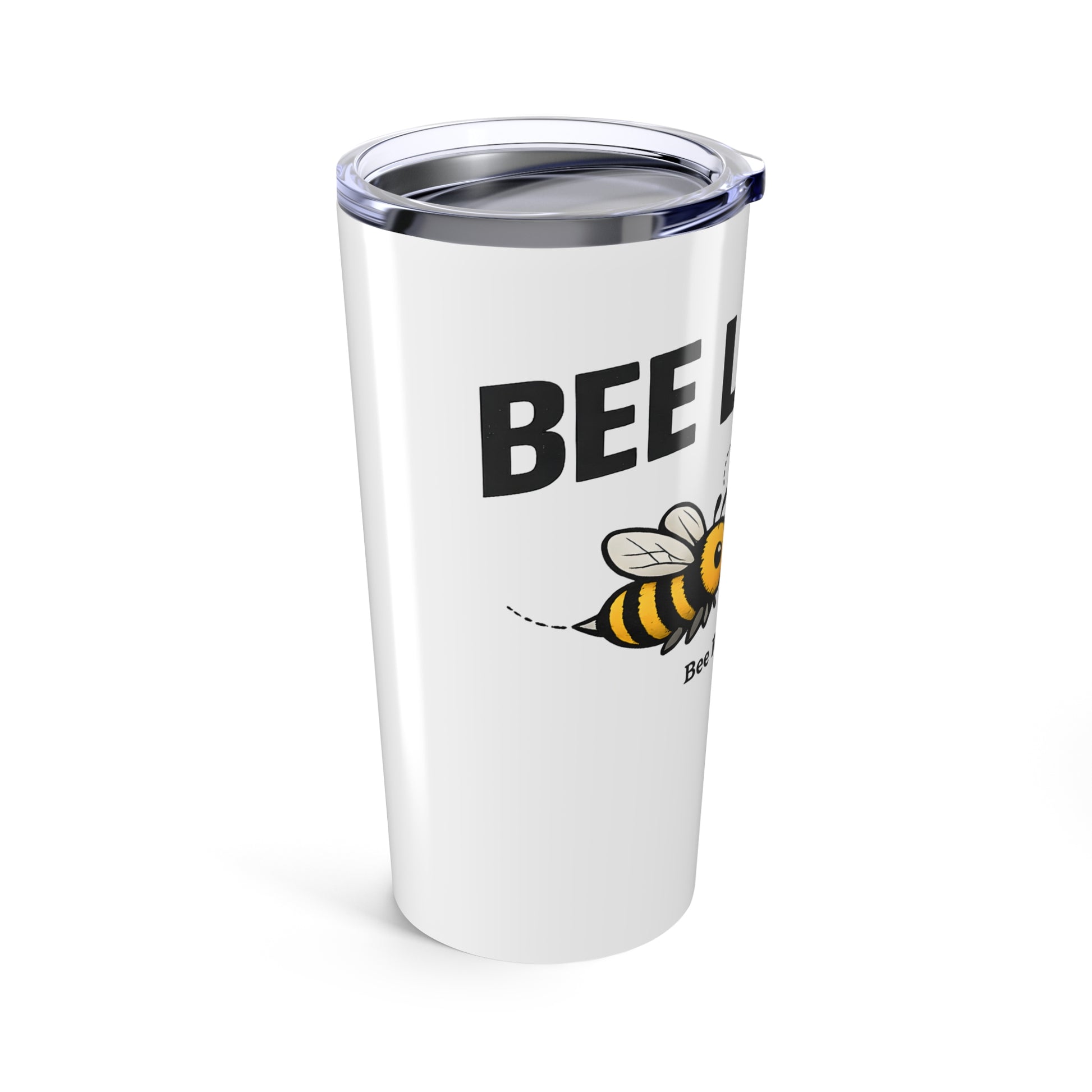Bee Righteous 20oz insulated bee-themed travel tumbler, product view 3