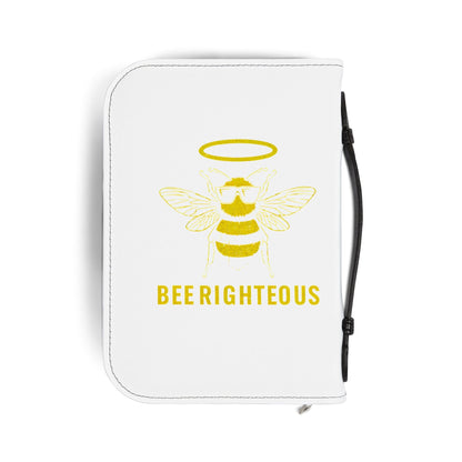 Bee Righteous Bible Cover | Inspirational Scripture Holder, Religious Gift, Faith Organizer, Honey Bee Design, Church Accessories - Jack Righteous