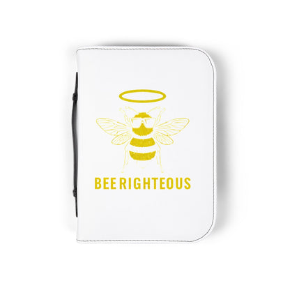 Bee Righteous Bible Cover | Inspirational Scripture Holder, Religious Gift, Faith Organizer, Honey Bee Design, Church Accessories - Jack Righteous