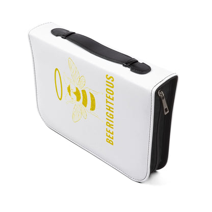 Bee Righteous Bible Cover | Inspirational Scripture Holder, Religious Gift, Faith Organizer, Honey Bee Design, Church Accessories - Jack Righteous