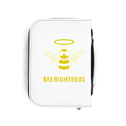 Bee Righteous Bible Cover | Inspirational Scripture Holder, Religious Gift, Faith Organizer, Honey Bee Design, Church Accessories - Jack Righteous