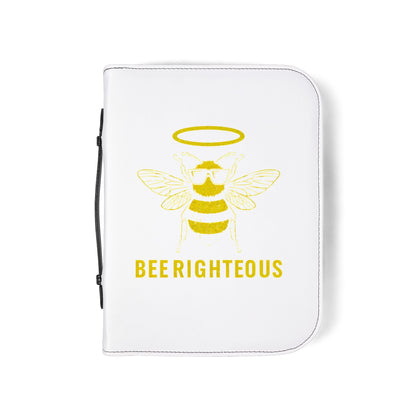 Bee Righteous Bible Cover | Inspirational Scripture Holder, Religious Gift, Faith Organizer, Honey Bee Design, Church Accessories - Jack Righteous