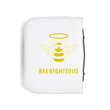 Bee Righteous Bible Cover | Inspirational Scripture Holder, Religious Gift, Faith Organizer, Honey Bee Design, Church Accessories - Jack Righteous