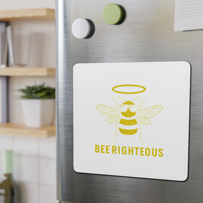Bee Righteous Die-Cut Magnet | Fun Bee Art Fridge Decor - Jack Righteous