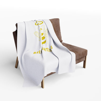 Bee Lovers Cozy Throw: Bee Righteous Fleece Blanket for Nature Enthusiasts - Jack Righteous